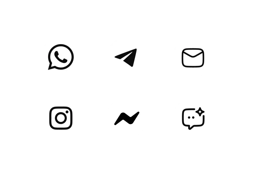 Gleap multichannel inbox unifying widget, email, WhatsApp and Instagram conversations.