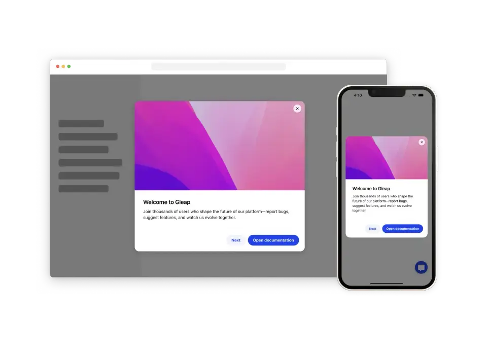 Gleap notifying subscribers when a feature ships.
